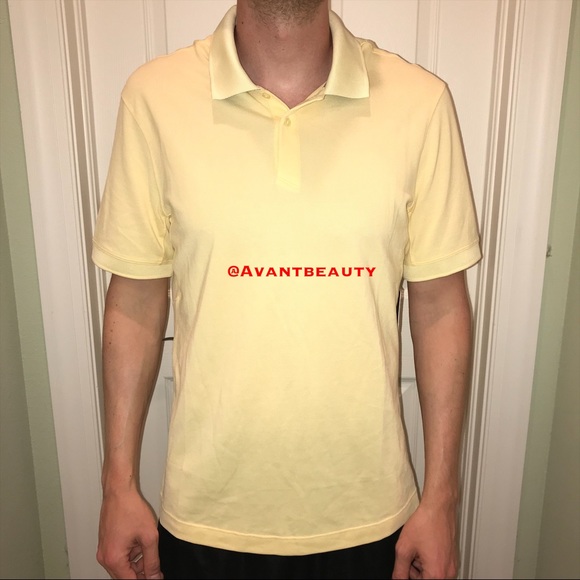 lululemon athletica Other - Lululemon anti stink yellow tech pique polo shirt